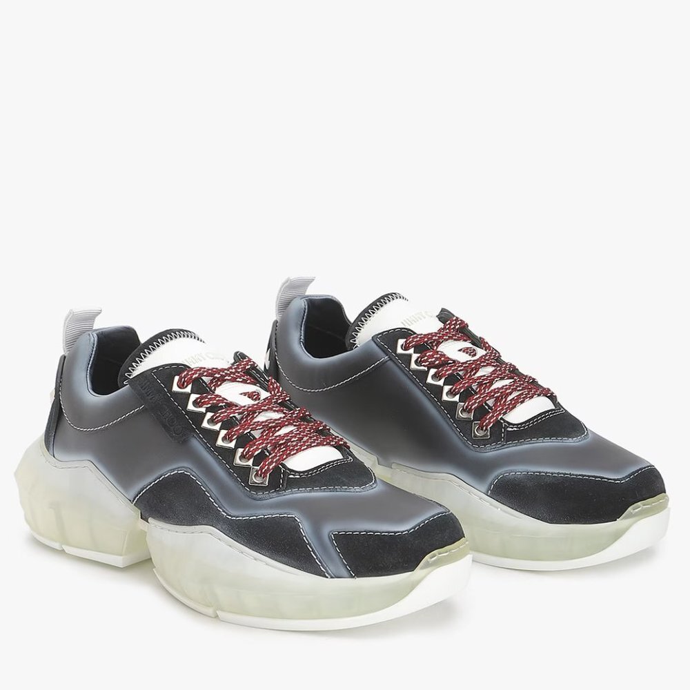 Jimmy Choo’s Diamond Lace-Up Chunky Sneakers